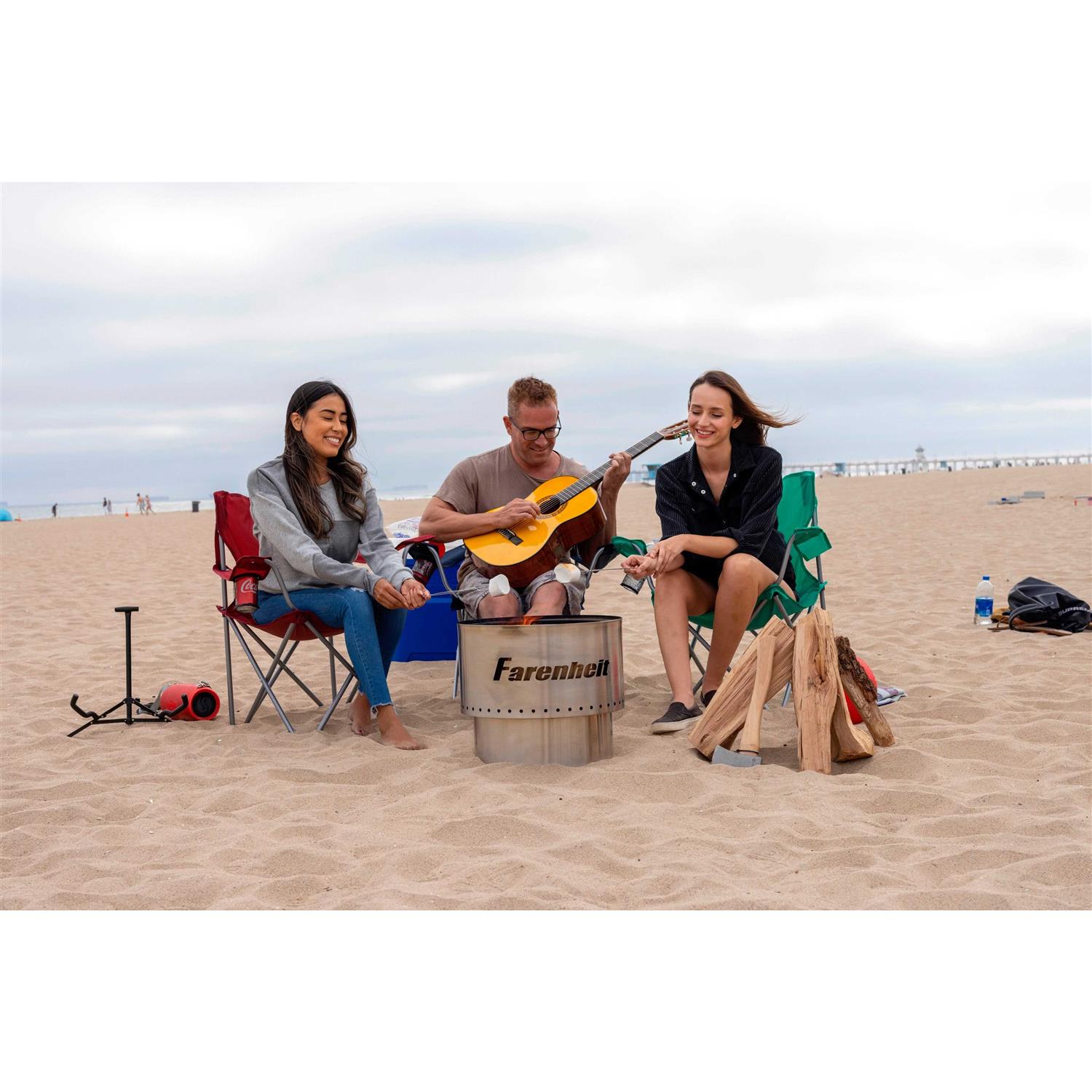 Farenheit Stainless Steel Portable Fire Pit - Image 4