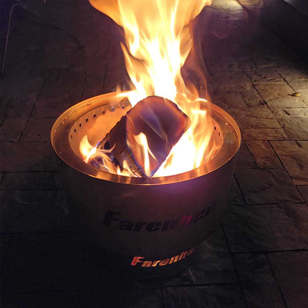 Farenheit Stainless Steel Portable Fire Pit - Image 5