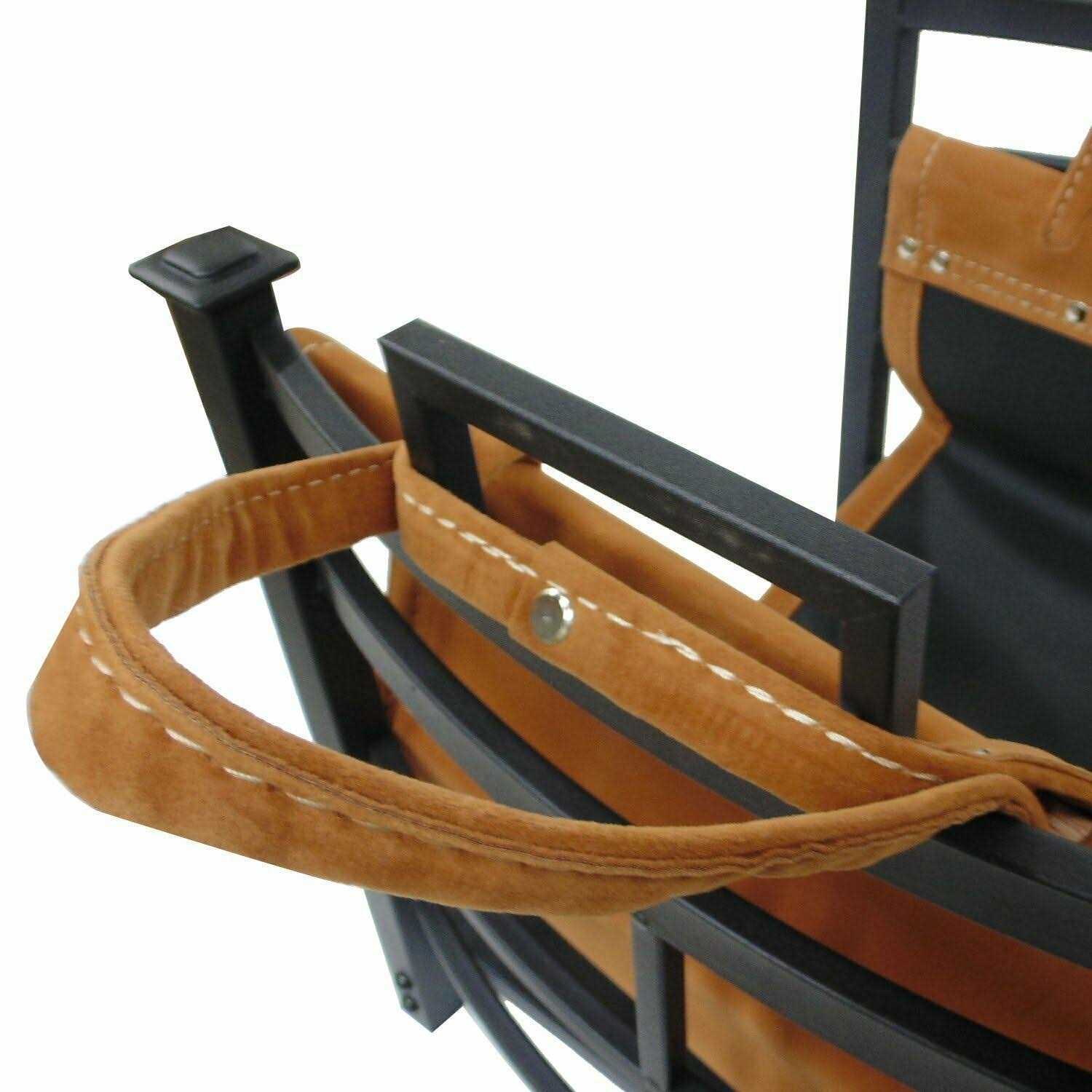 Panacea 15245 Log Bin With Leather Log Carrier - Image 5
