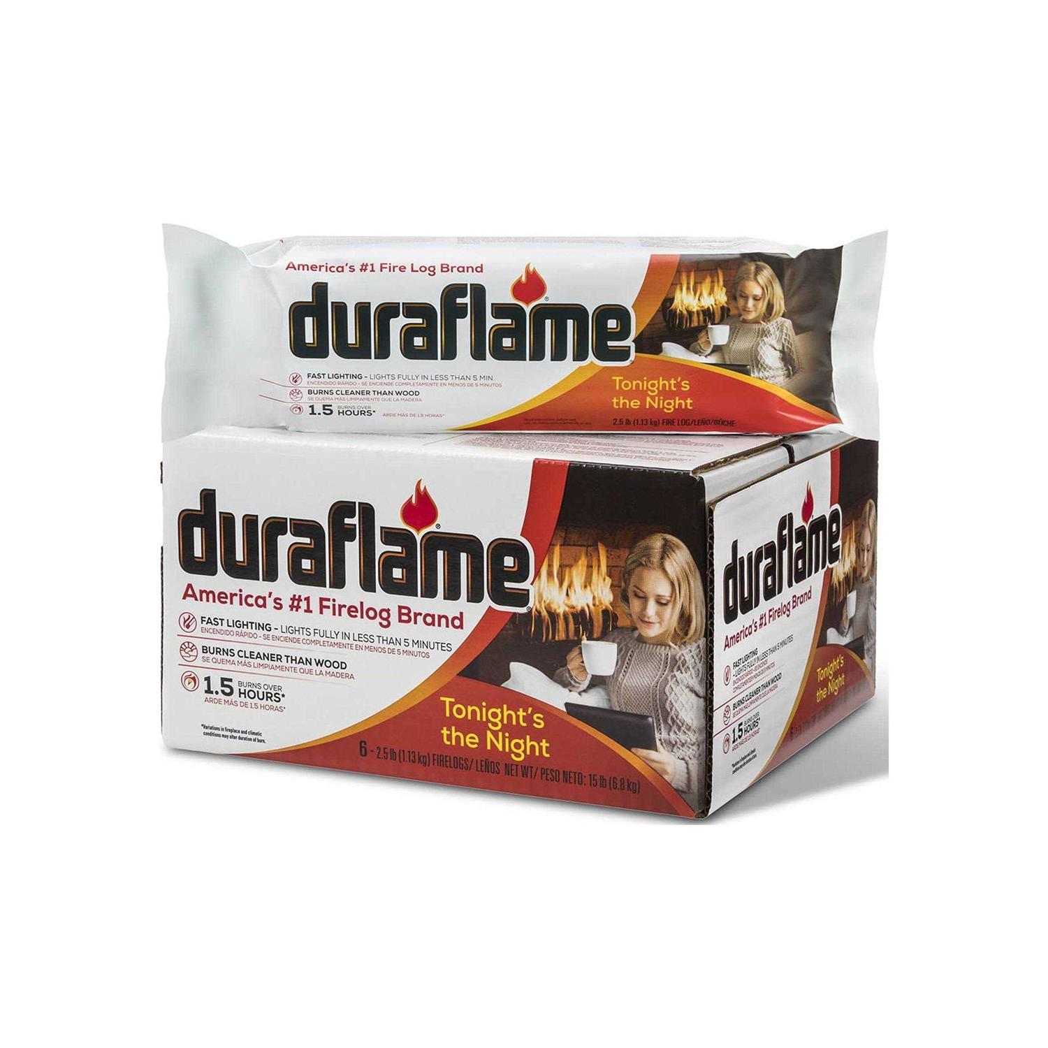 Duraflame 2.5lb 1.5-hr Firelog, 6 Pack - Image 3