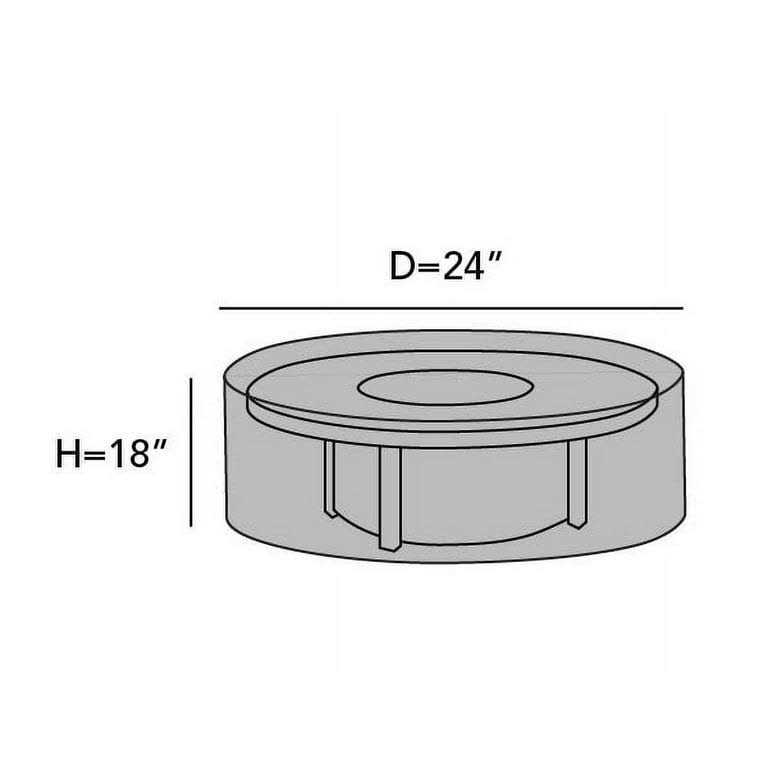 Covermates Round Fire Pit Cover Fits Up Water - Image 4