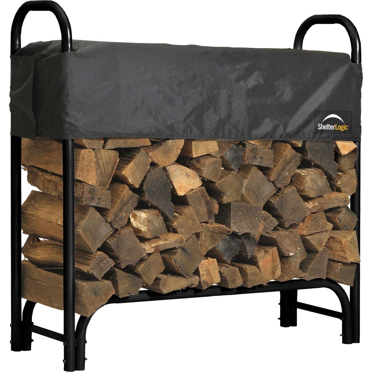 ShelterLogic Heavy-Duty Firewood Rack with Cover - Image 3
