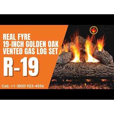 Real Fyre Golden Oak Vented Gas Log Set - Image 3