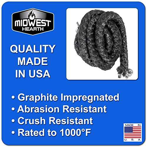Midwest Hearth Wood Stove Replacement Gasket Kit for Woodburning Stoves - Image 4