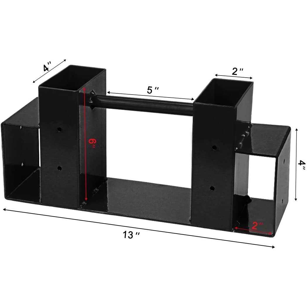 SnugNiture Outdoor Firewood Log Storage Rack Bracket Kit Adjustable Log Rack Holder - Image 4