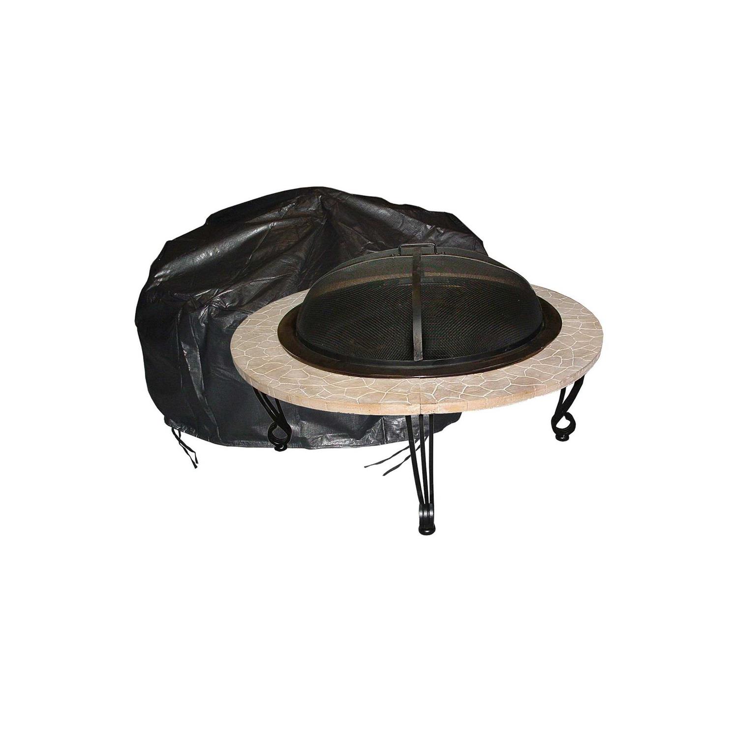 Fire Sense Outdoor Round Fire Pit Vinyl Cover - Image 3