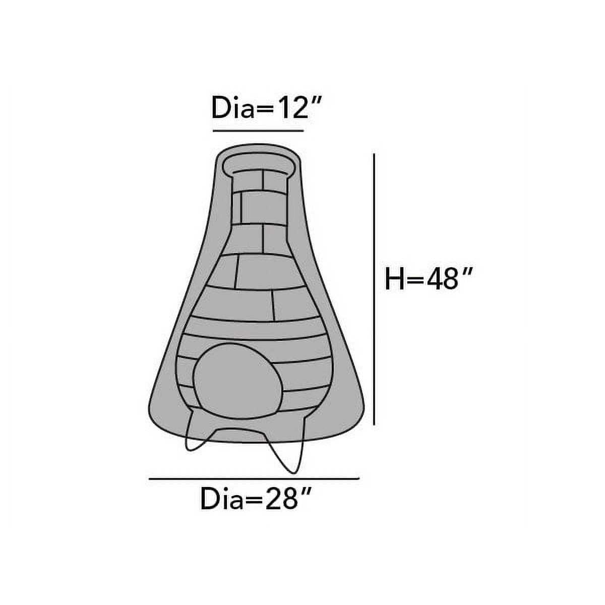 Covermates Chiminea Cover Weather Resistant Polyester Drawcord, Elastic Hem, Grill and - Image 4