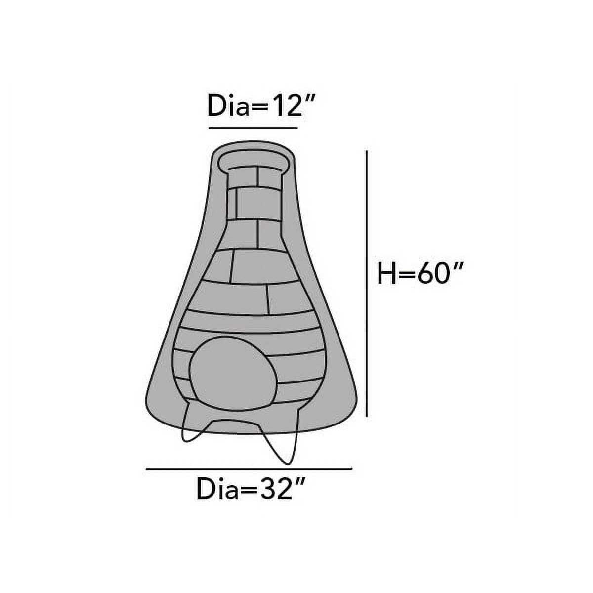 Covermates Chiminea Cover Weather Resistant Polyester Drawcord, Elastic Hem, Grill and - Image 3