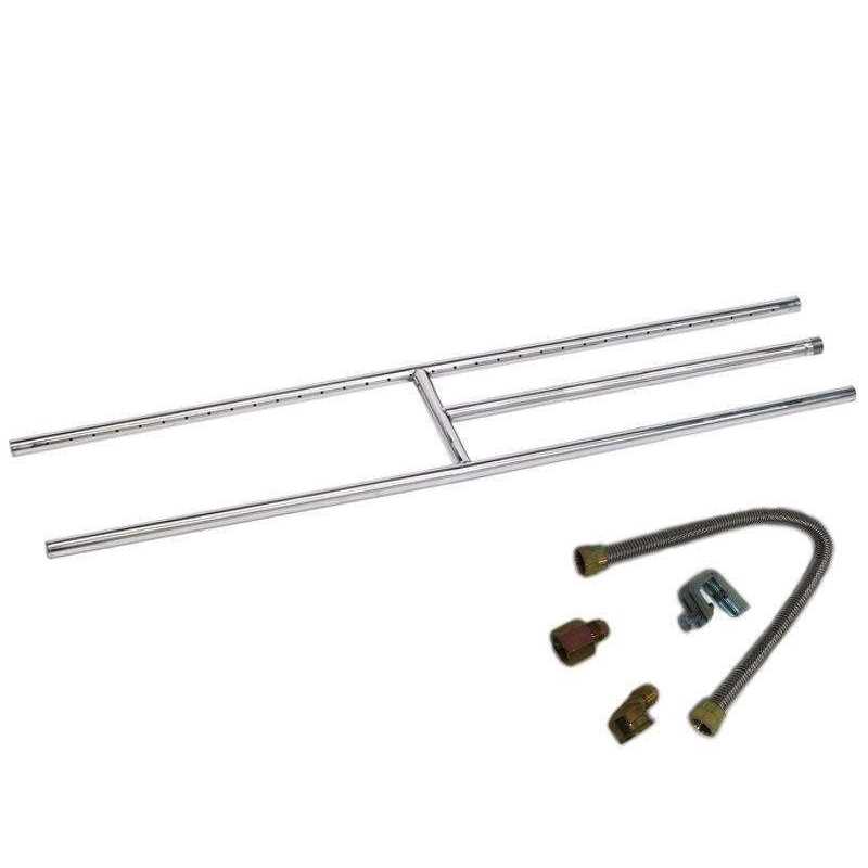 American Fireglass American Stainless Steel H-Burner - Image 3