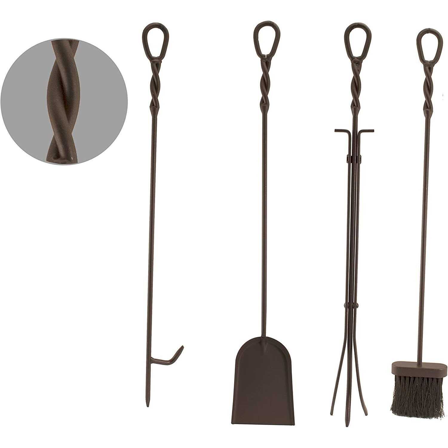 Panacea Oak Leaf Fireplace Tool Set - Image 3