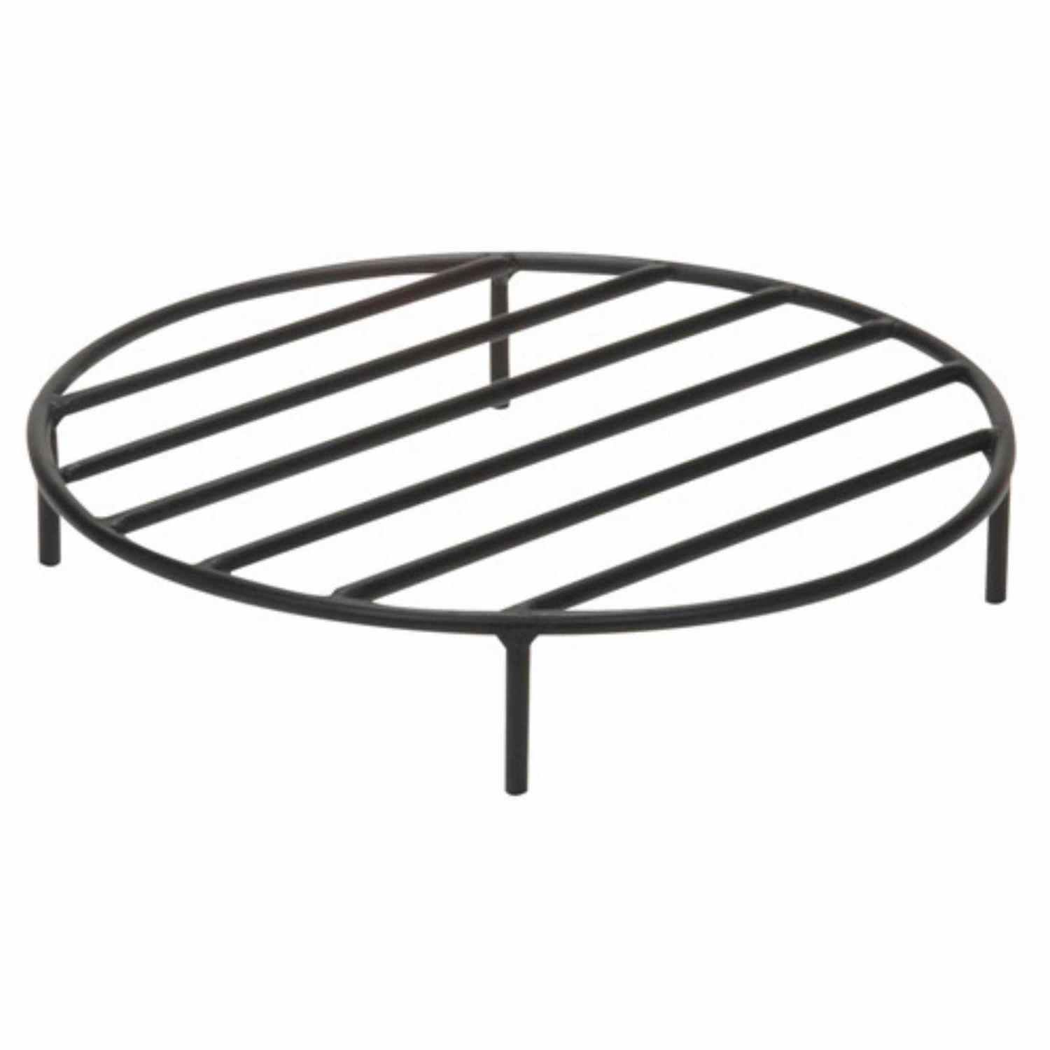 Sunnydaze Decor Round Steel Outdoor Fire Pit Grate - Image 4