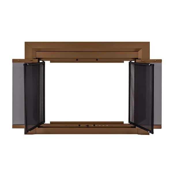 Pleasant Hearth Clairmont Heritage Glass Fireplace Doors - Image 5