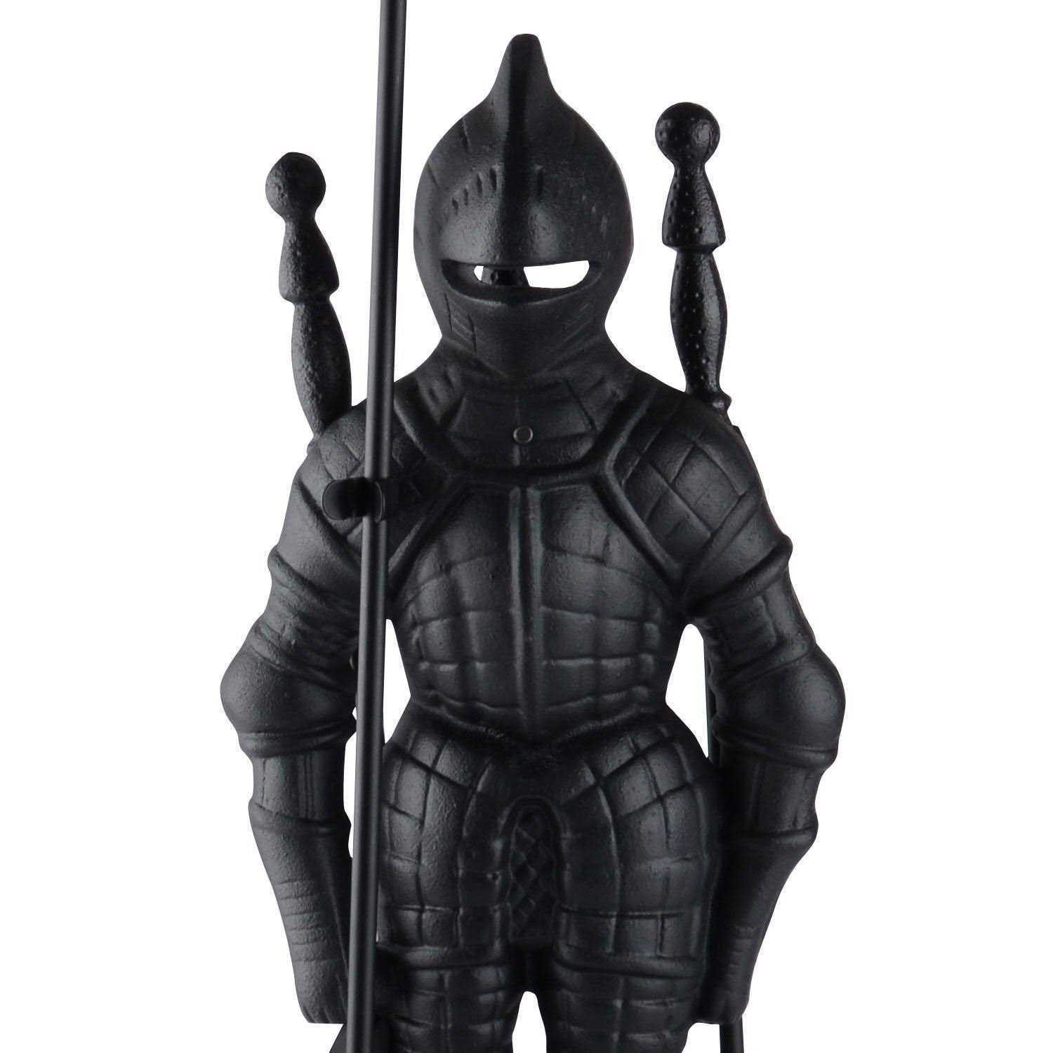 LIZH LIZH METALWORK Lizh Metalwork Dark Knight Fireplace Tool Set - Image 3