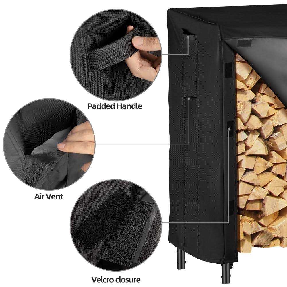 Amagabeli Firewood Outdoor Log Rack Cover - Image 3