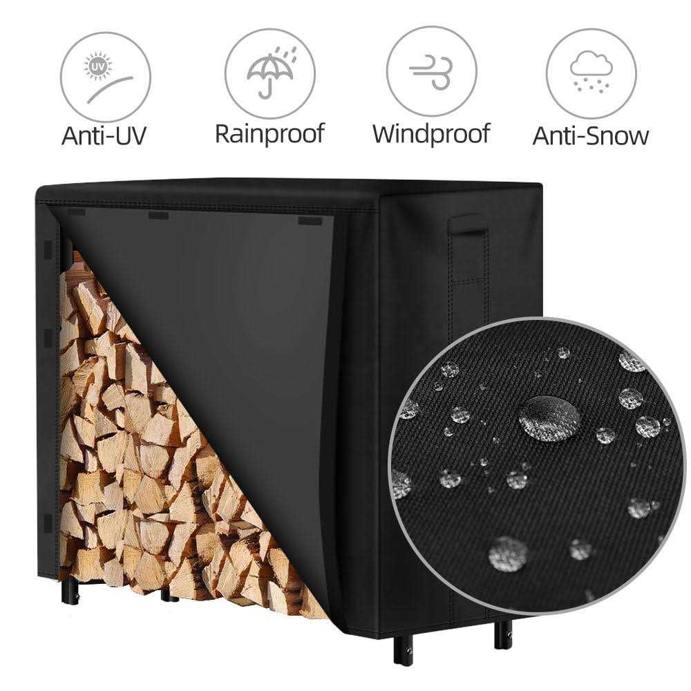 Amagabeli Firewood Outdoor Log Rack Cover - Image 4
