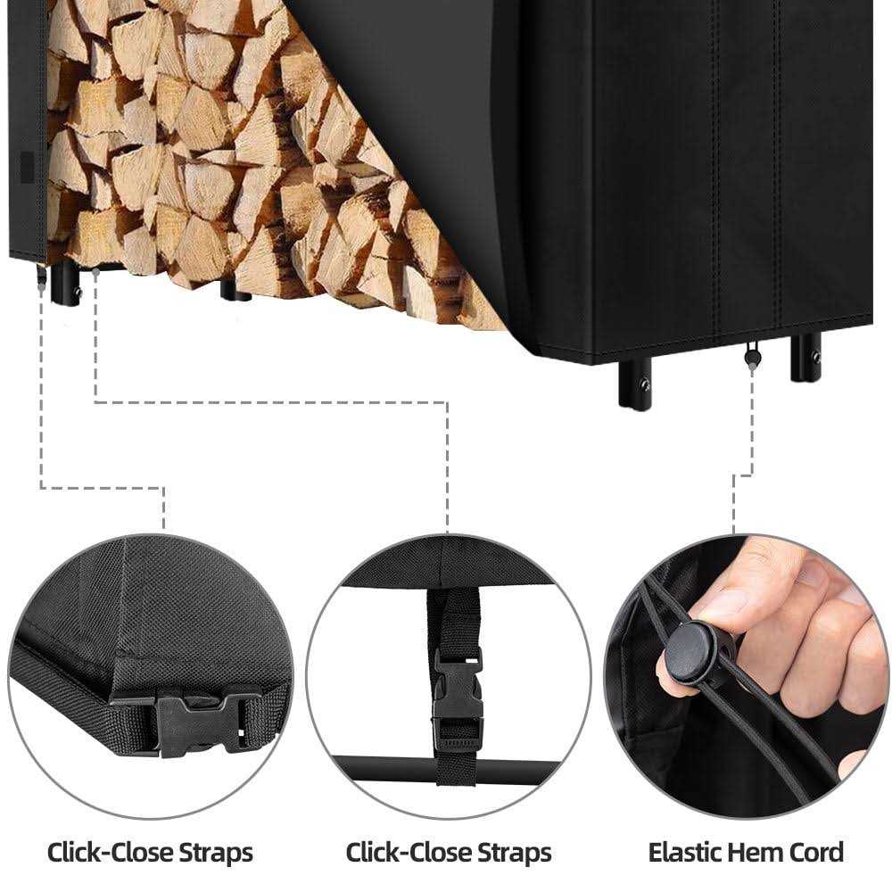 Amagabeli Firewood Outdoor Log Rack Cover - Image 5