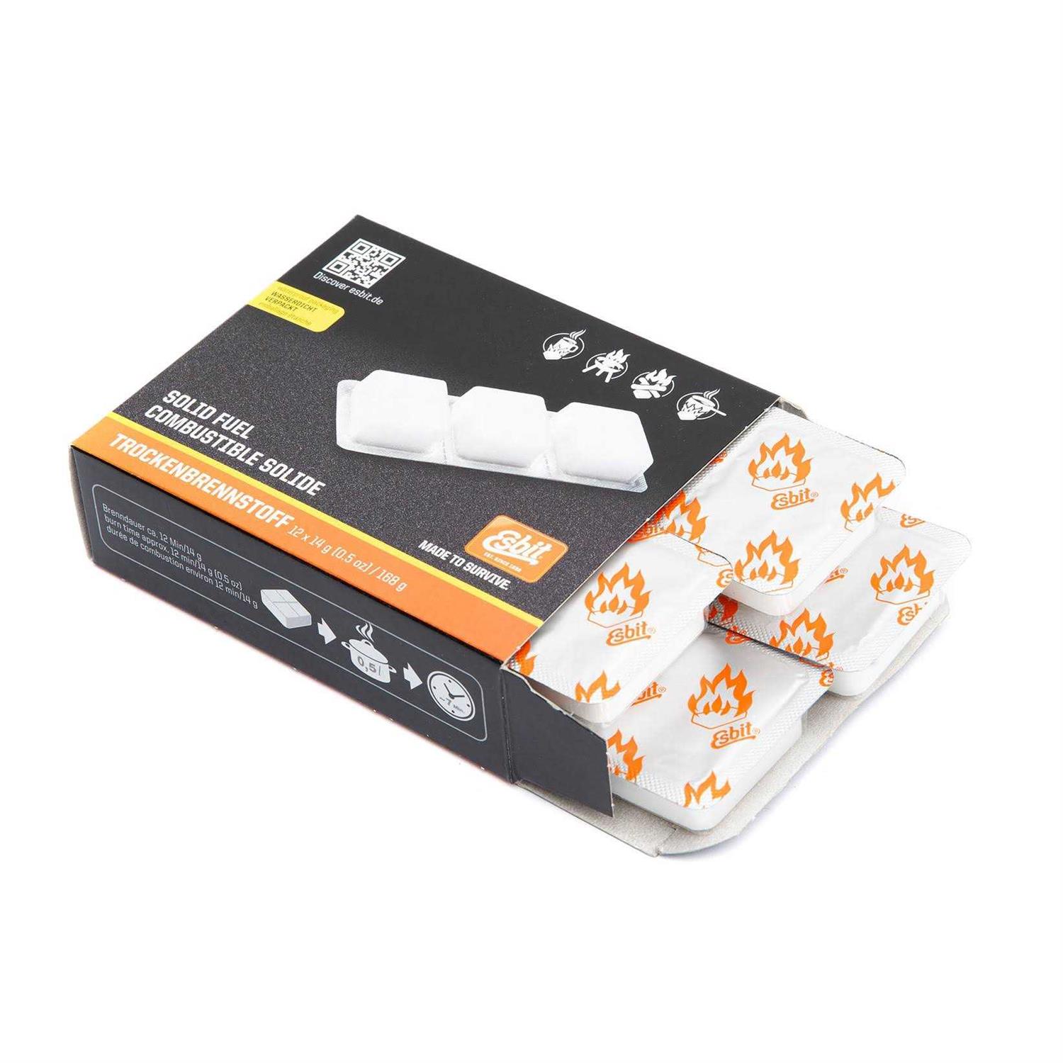 Esbit 1300-Degree Smokeless Solid 14g Fuel Tablets for Backpacking, Camping, and Emergency Prep - Image 3