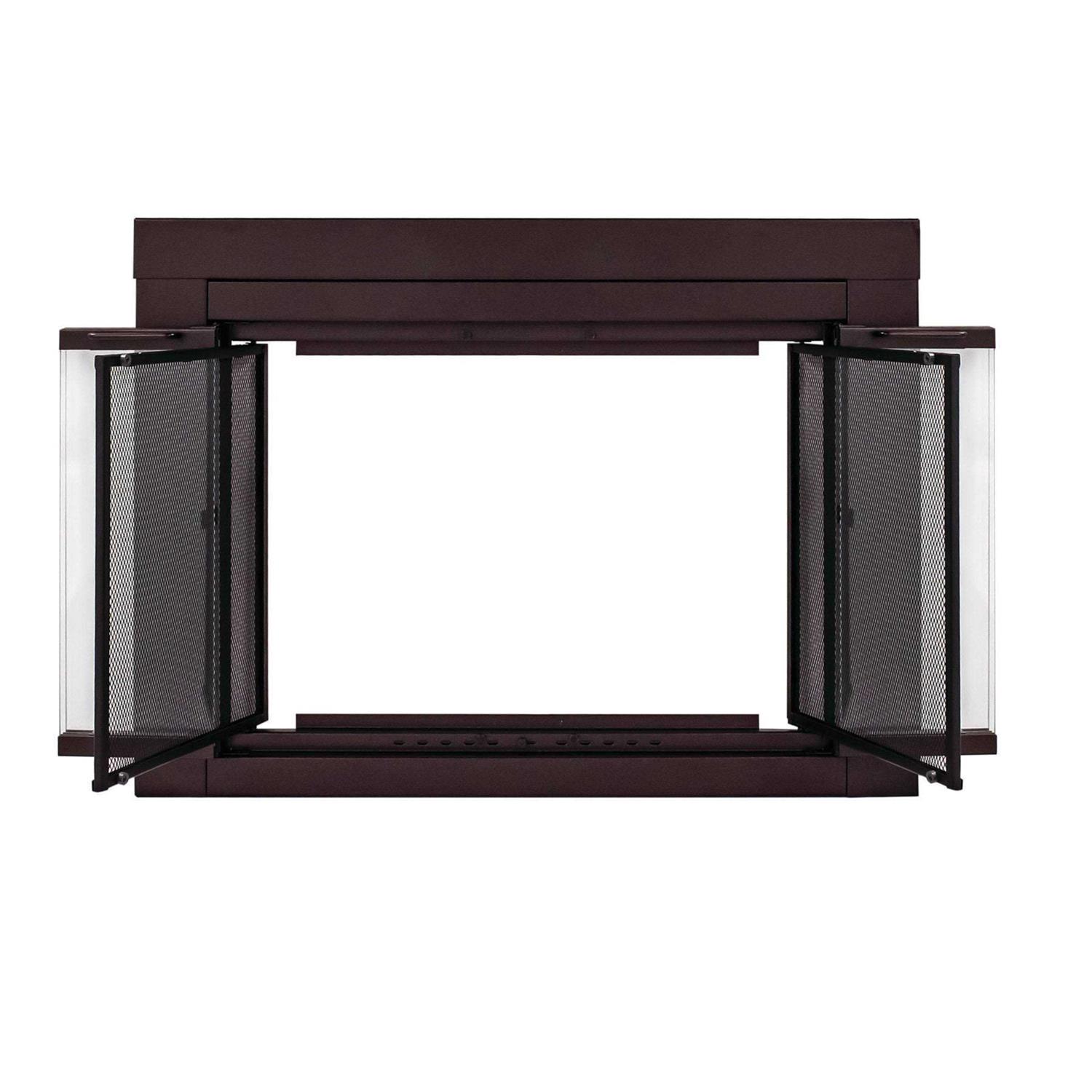 Pleasant Hearth Ascot Oil Rubbed Bronze Glass Fireplace Doors - Image 3