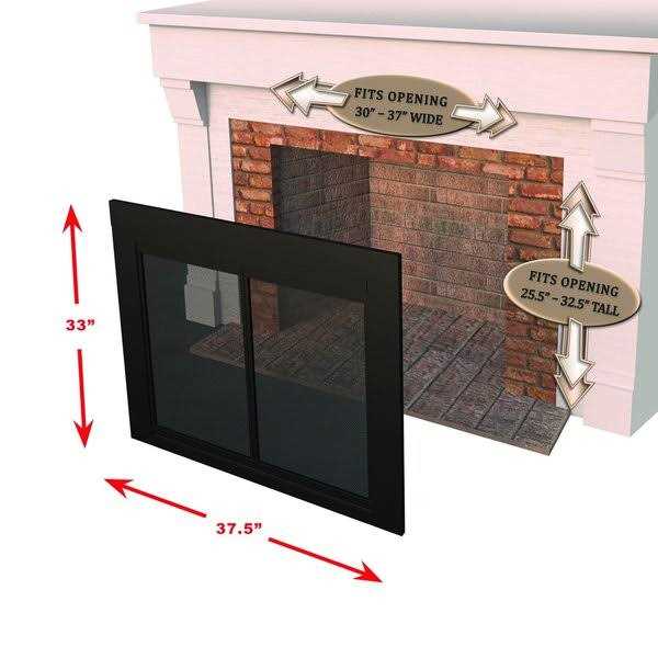 Pleasant Hearth Ascot Oil Rubbed Bronze Glass Fireplace Doors - Image 5