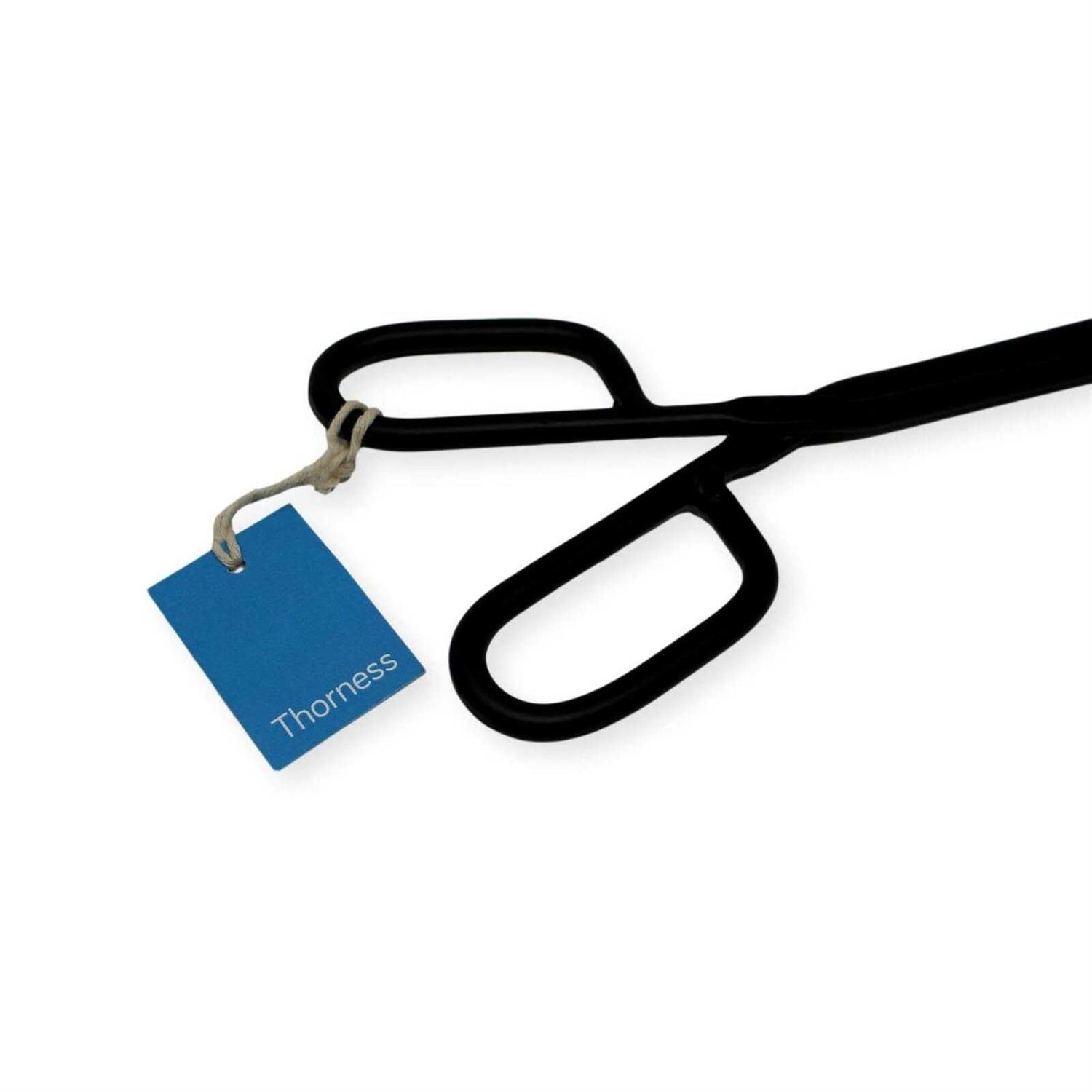 Black Heavy Duty Cast Iron Fire Place Log Tongs for Indoor Fire/Fire Pits Accessories/Tongs for Outdoor Stove/Long Logs Tweezers/Firewood Tongs - Image 3