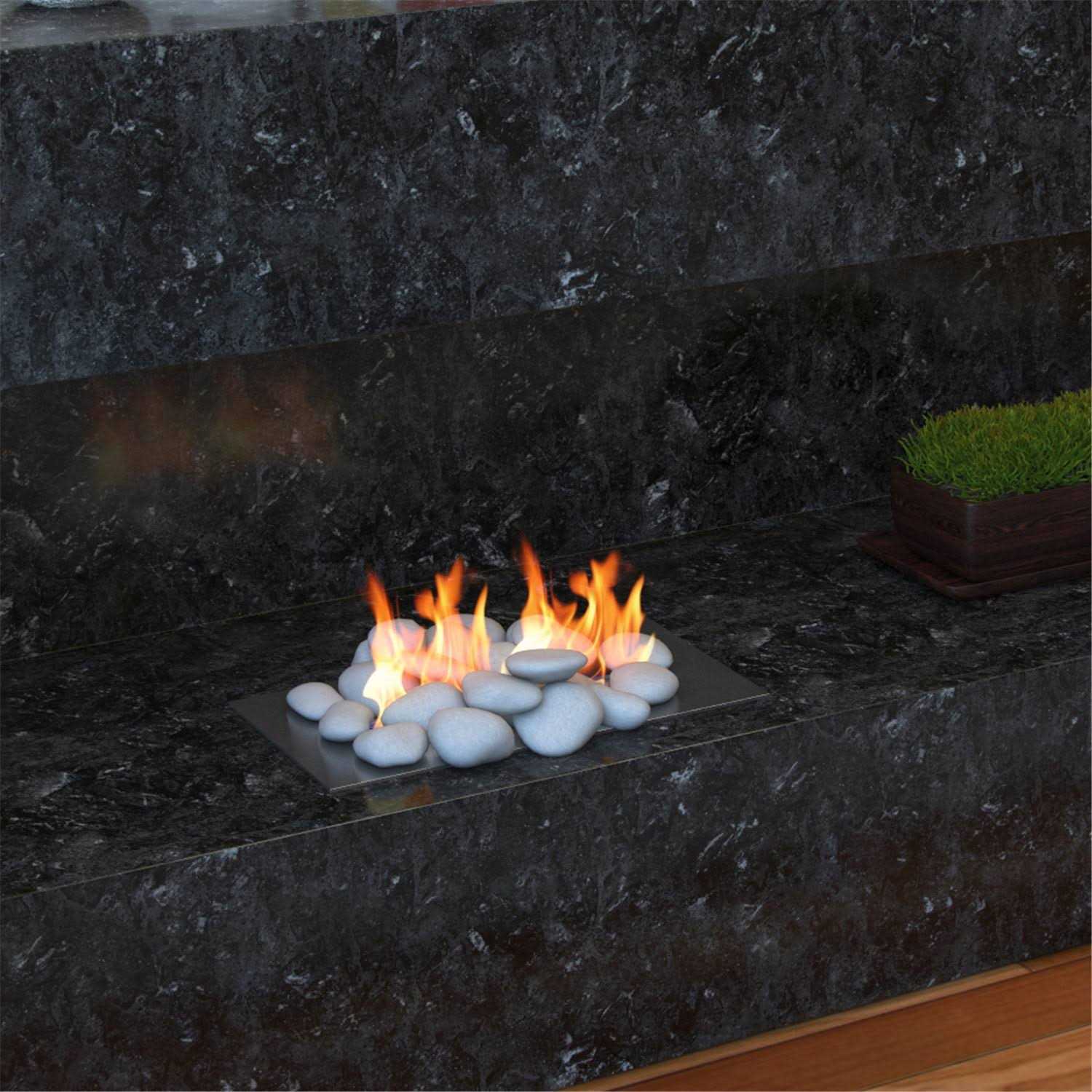 Moda Flame 24 Ceramic Fireplace Set - Image 3