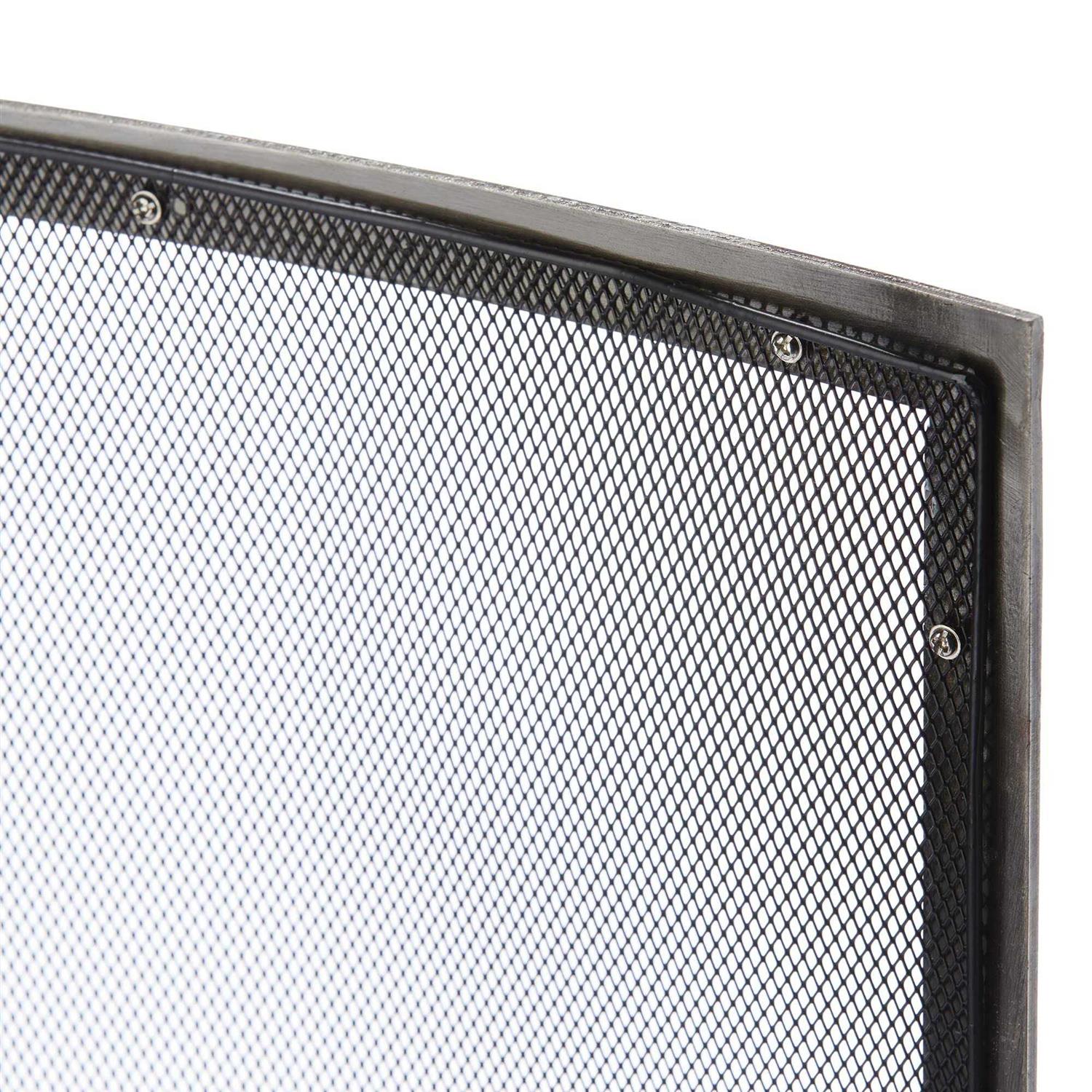 Uniflame Single Panel Curved Pewter Screen S-1613 - Image 3