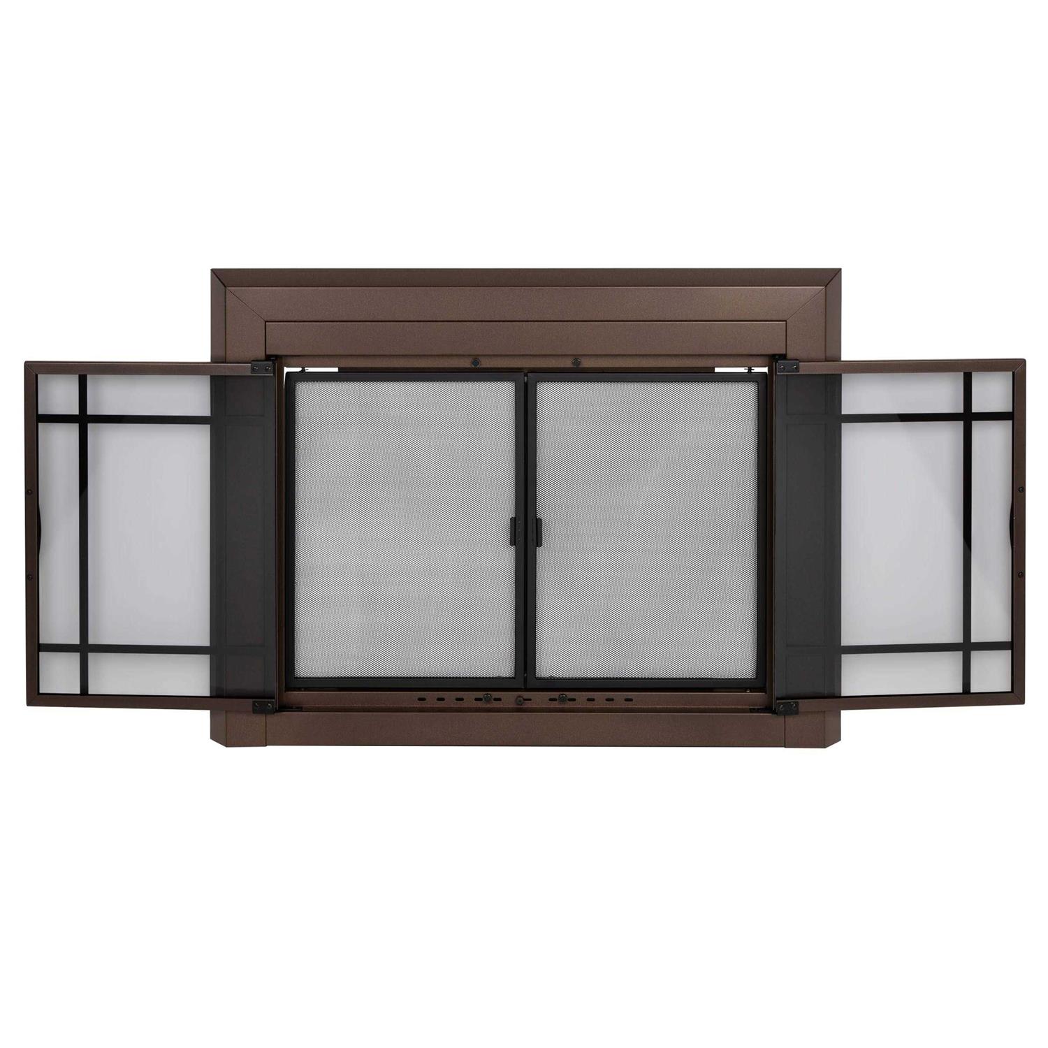 Pleasant Hearth Easton Glass Fireplace Doors - Image 5