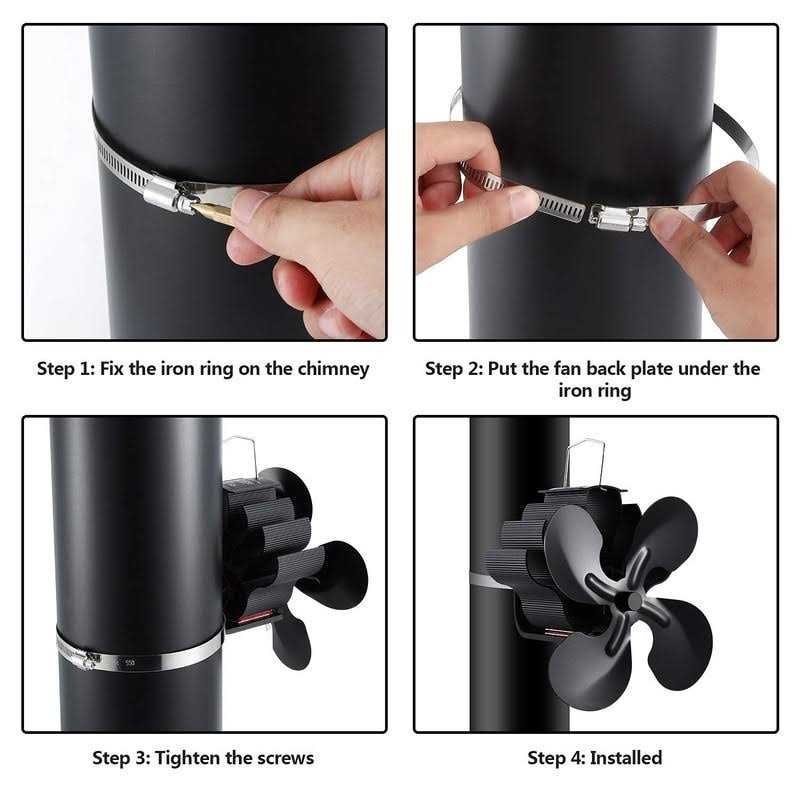 Panda100 Heat Powered Stove Fan-2019 Upgrade Designed Silent Operation 4 Blades - Image 3