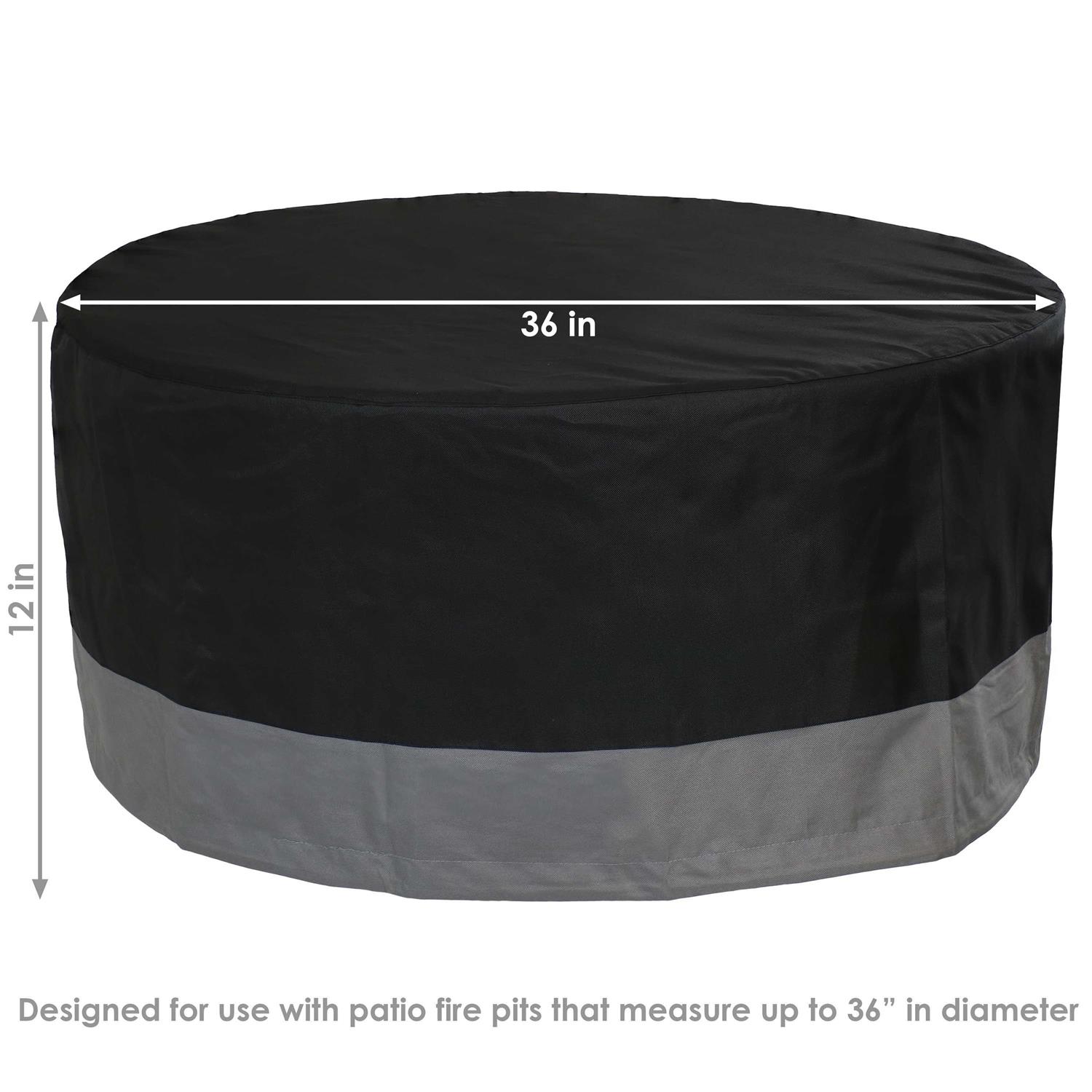Sunnydaze Decor Outdoor Round Fire Pit Cover - Image 4
