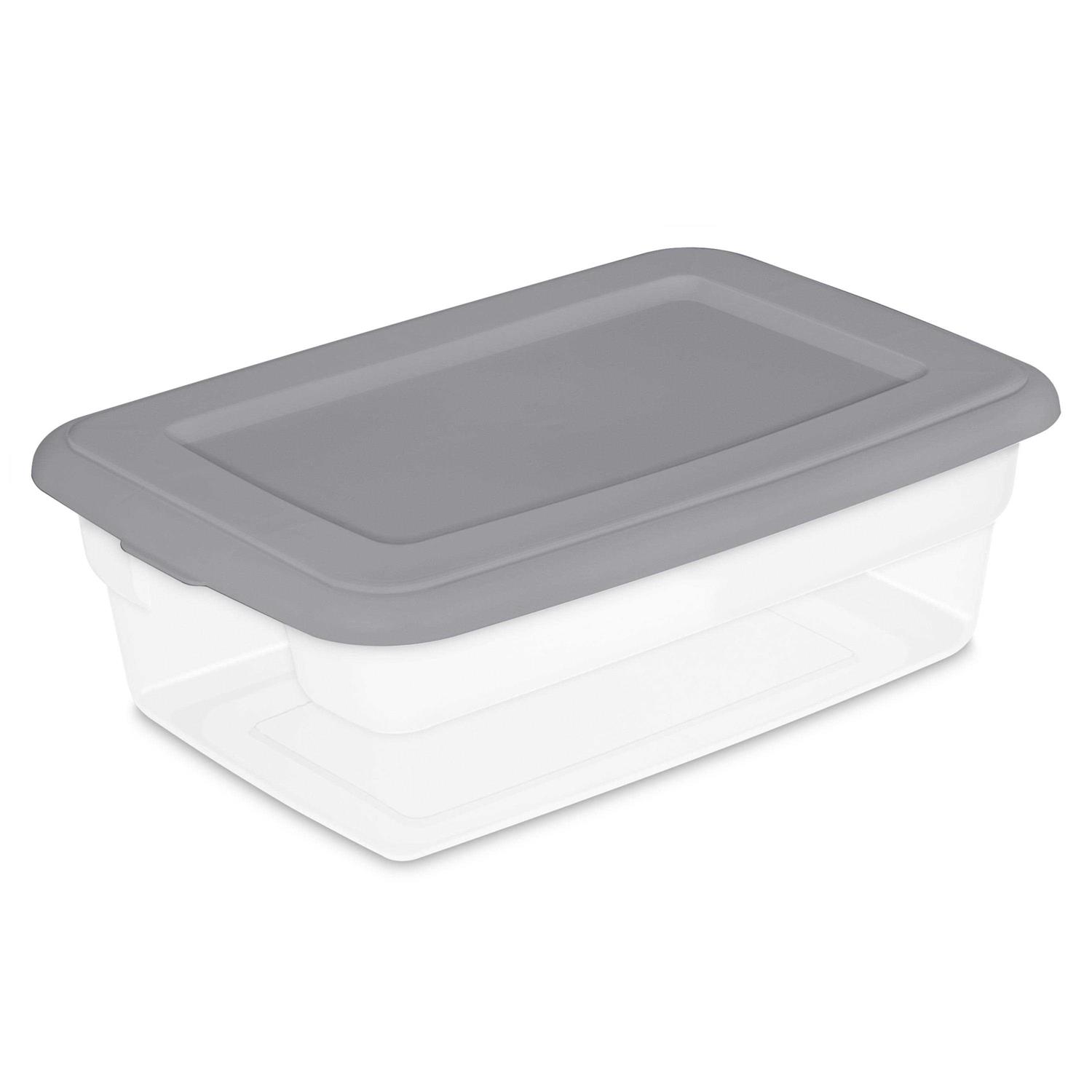 Sterilite 6 Clear Plastic Storage - Image 4
