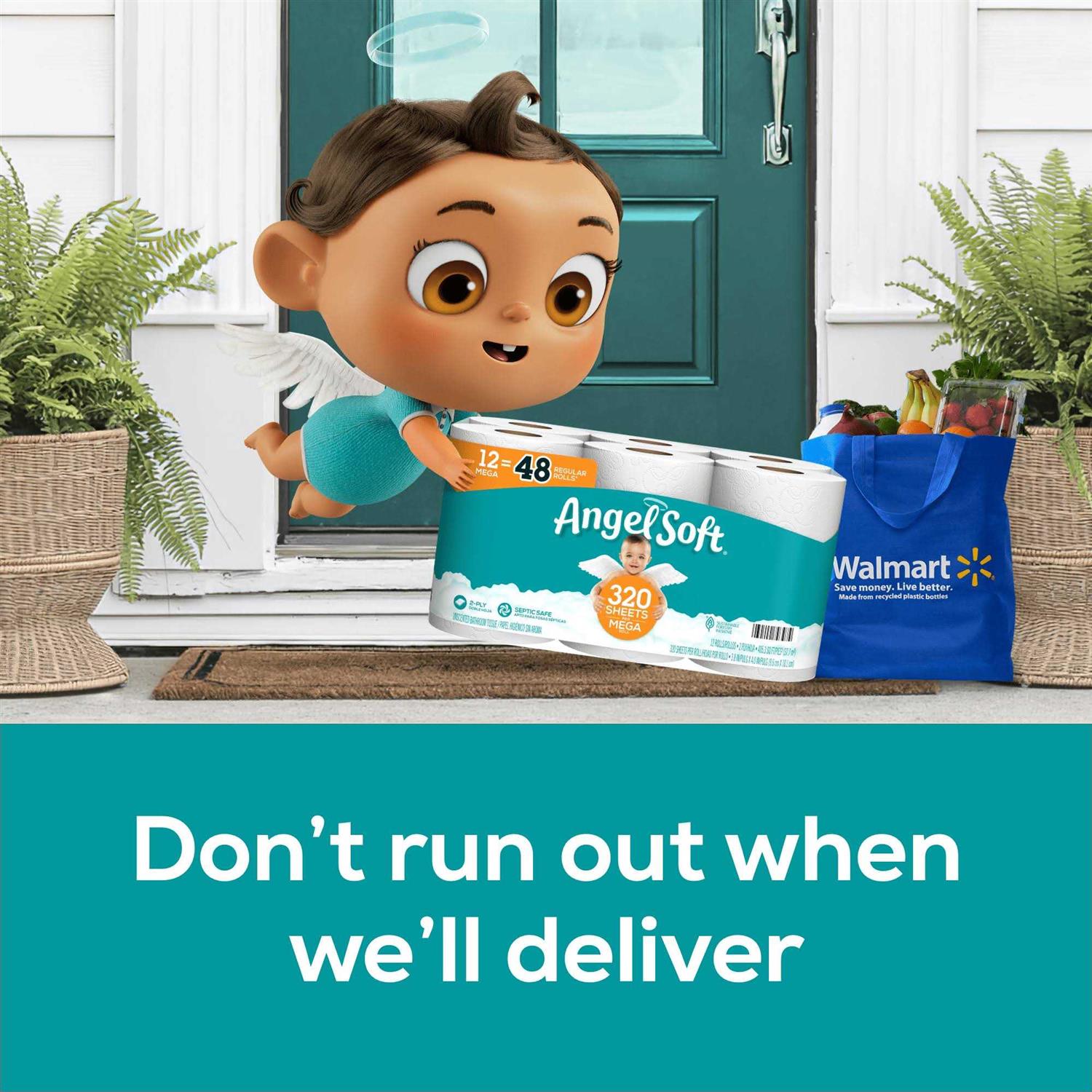 Angel Soft Bathroom Tissue, Unscented, Double Rolls, 2-Ply - 12 rolls - Image 5