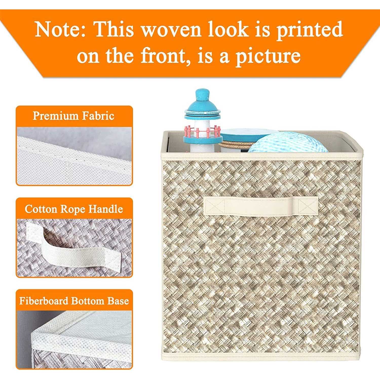 Wisdom Star Fabric Storage Cubes with Handle - Image 4