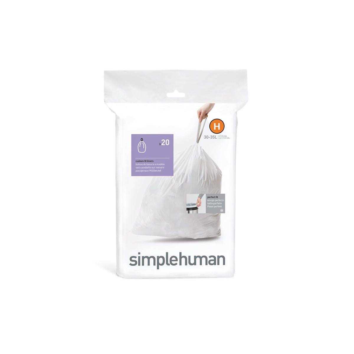 simplehuman Code H 30-35 Liter Custom Fit liners CW0258MC - Image 5