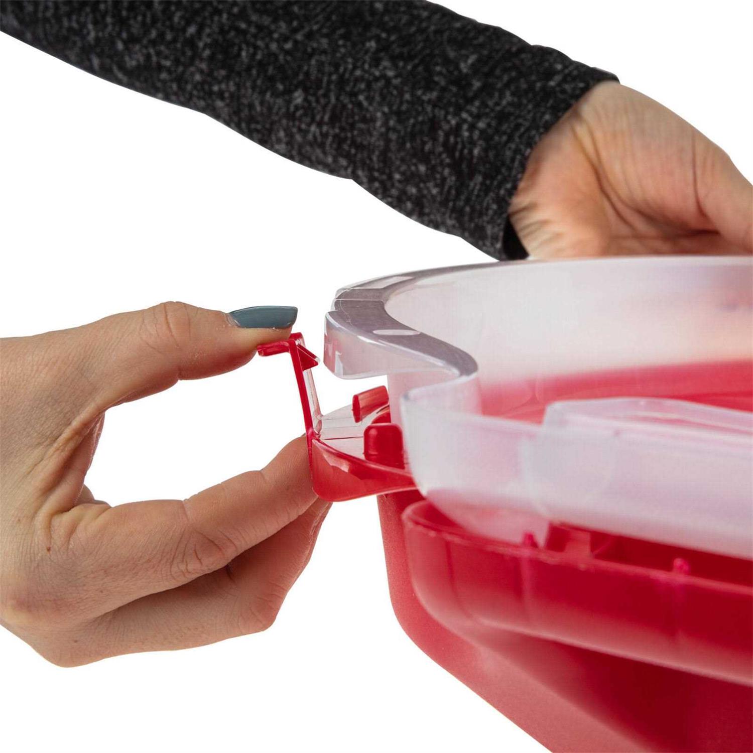 Sterilite Clear Lid Nesting Christmas Wreath Storage Box - Image 5