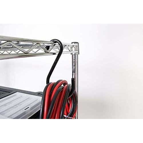 Smart Design Premium S Hooks with Rubber Gripped Finish Set of 6 - Image 4