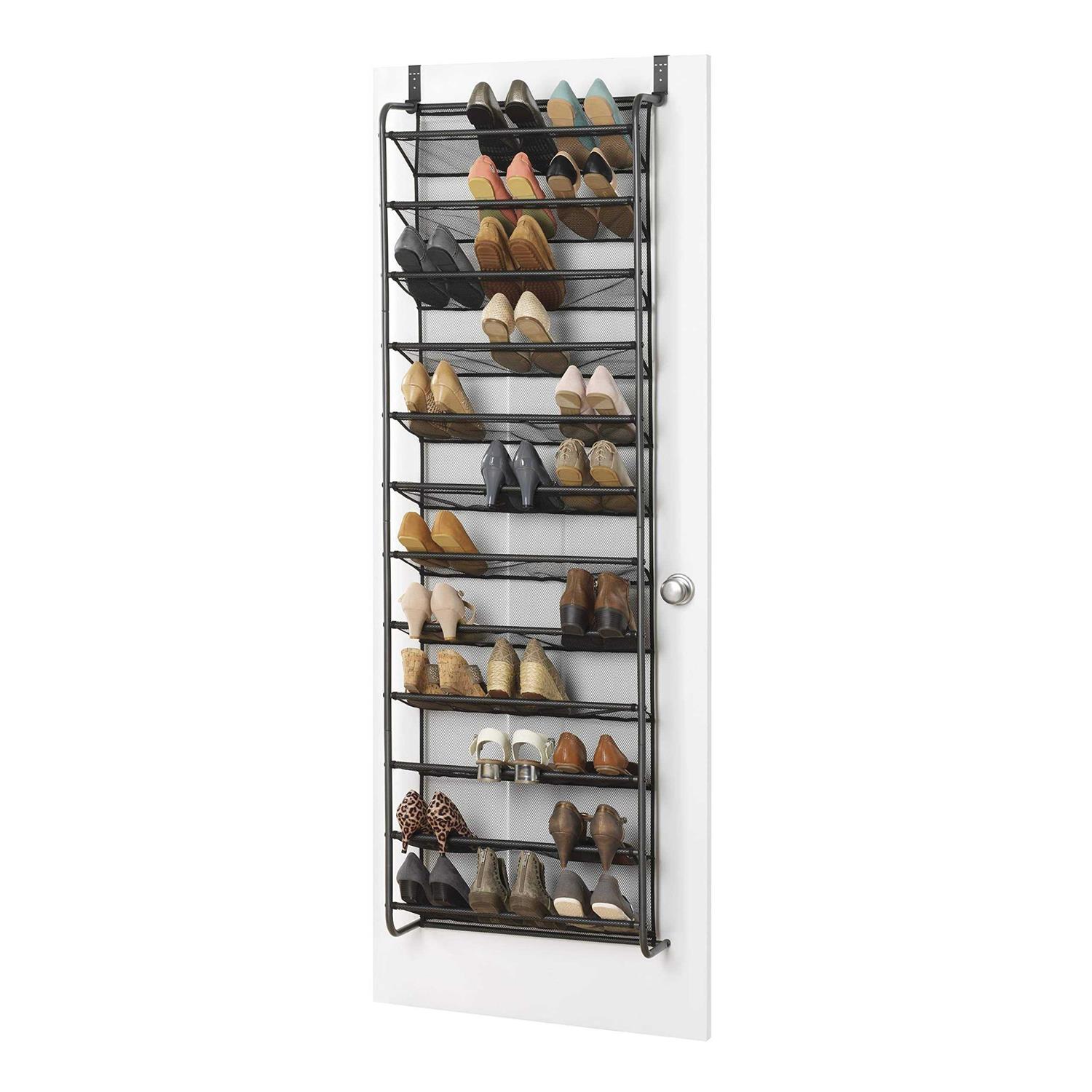 Whitmor 36 Pair Over The Door Shoe Rack - Image 4