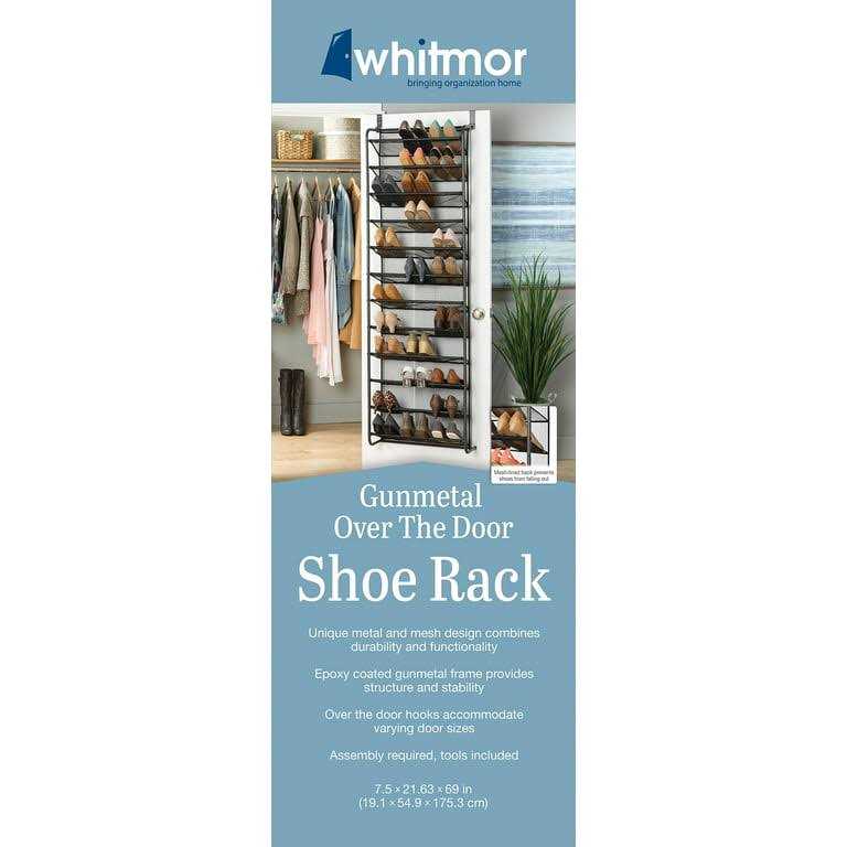 Whitmor 36 Pair Over The Door Shoe Rack - Image 5