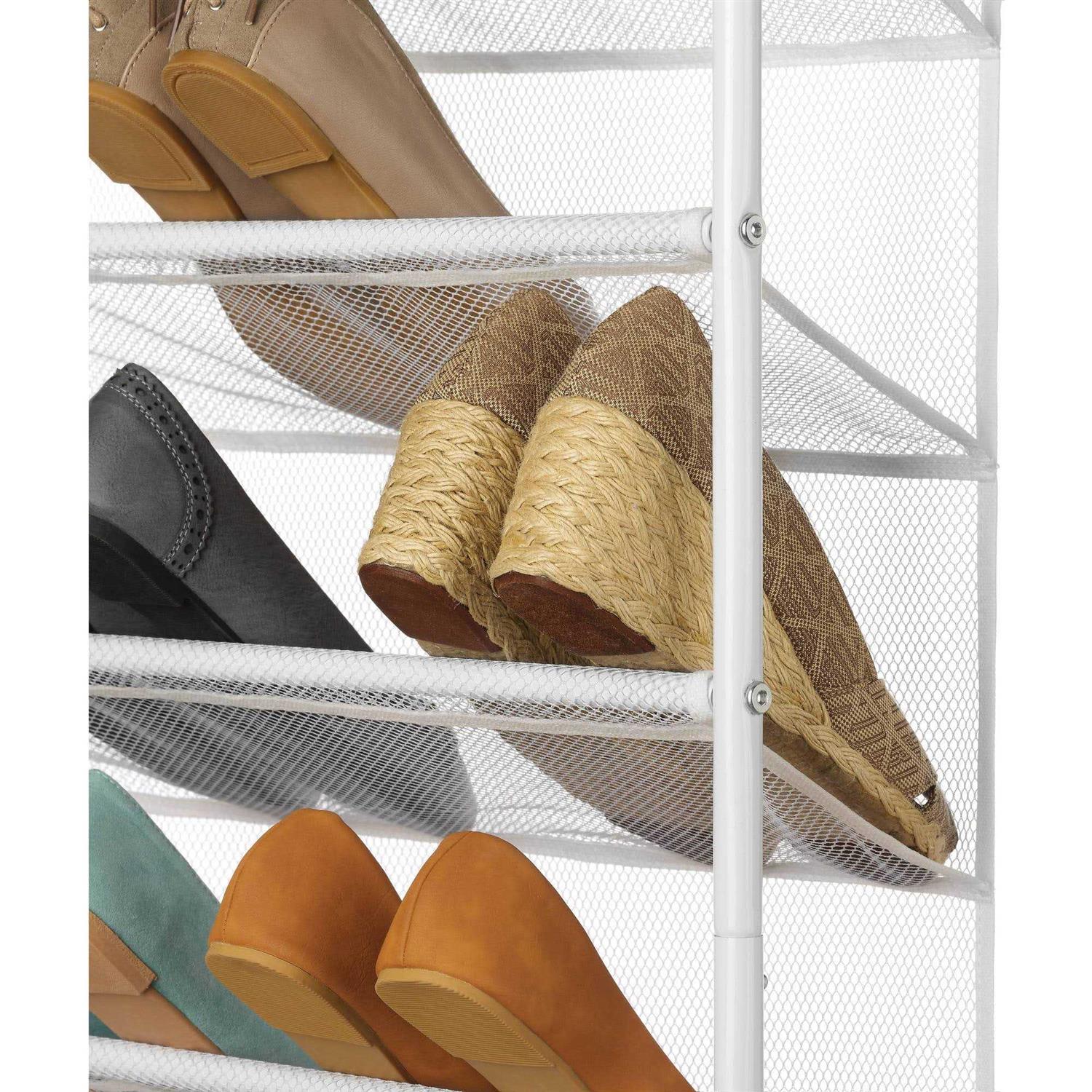 Whitmor 36 Pair Over The Door Shoe Rack - Image 3