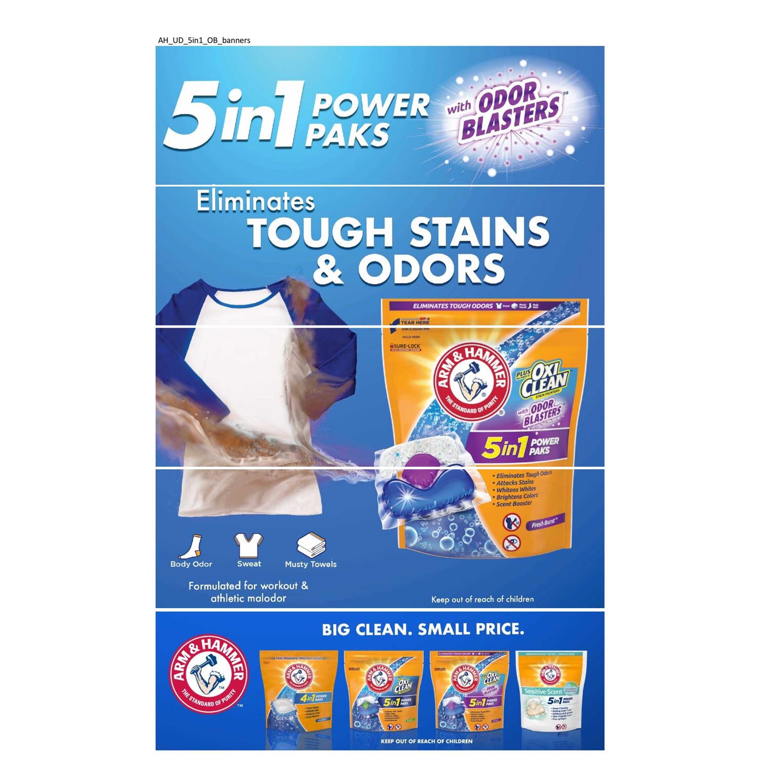 Arm & Hammer Plus OxiClean Laundry Detergent Power Paks - Image 4