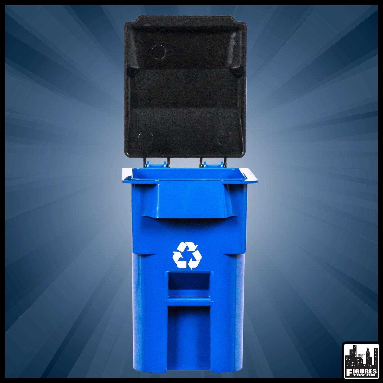 Set of 3 Mini Trash Cans With Lid & Wheels for WWE Wrestling Action Figures - Image 5