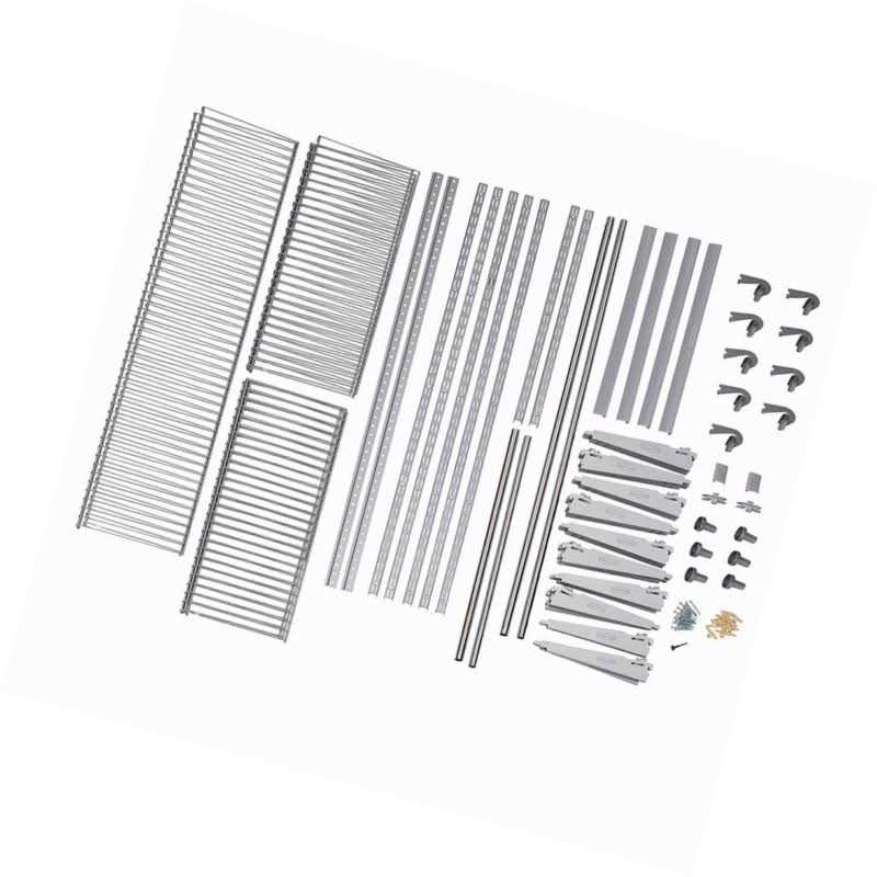 Rubbermaid 4-8ft Expandable Deluxe Closet Kit Storage Solution - Image 5