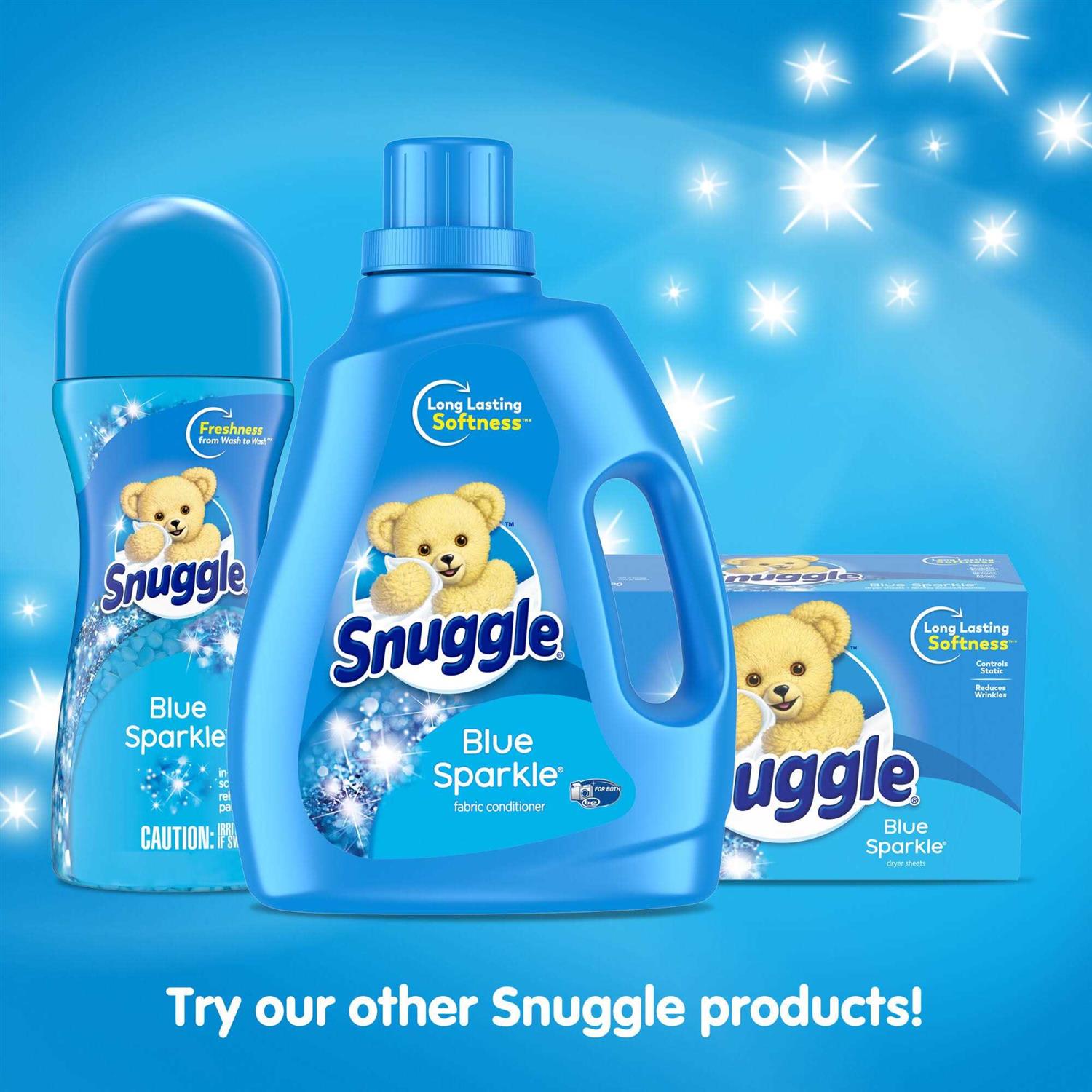 Snuggle Blue Sparkle Liquid Fabric Softener - Image 4