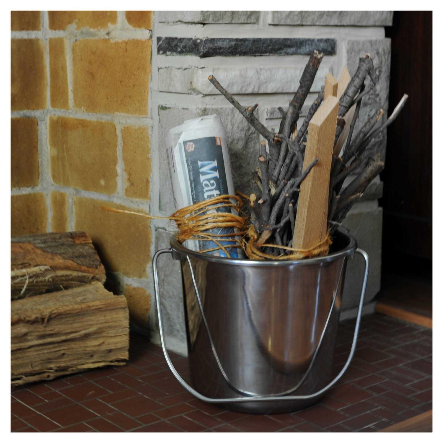 Amerihome Stainless Steel Bucket Set - Image 5