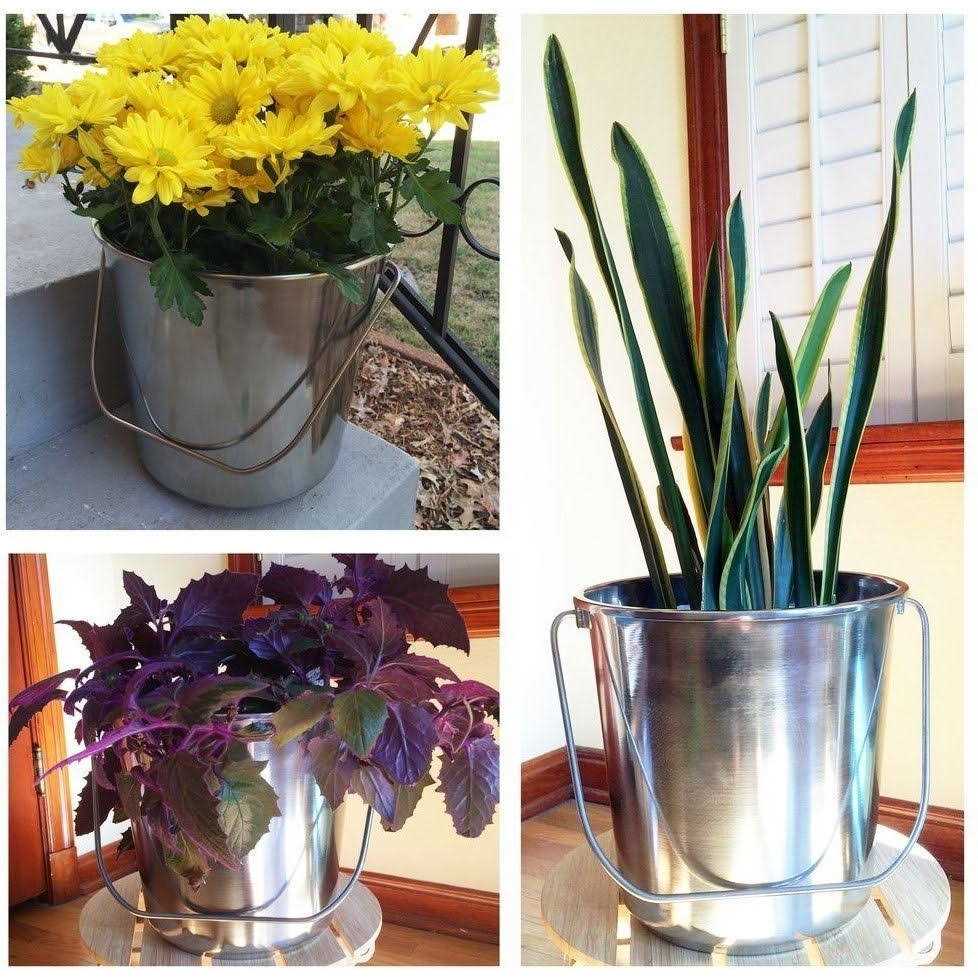 Amerihome Stainless Steel Bucket Set - Image 3