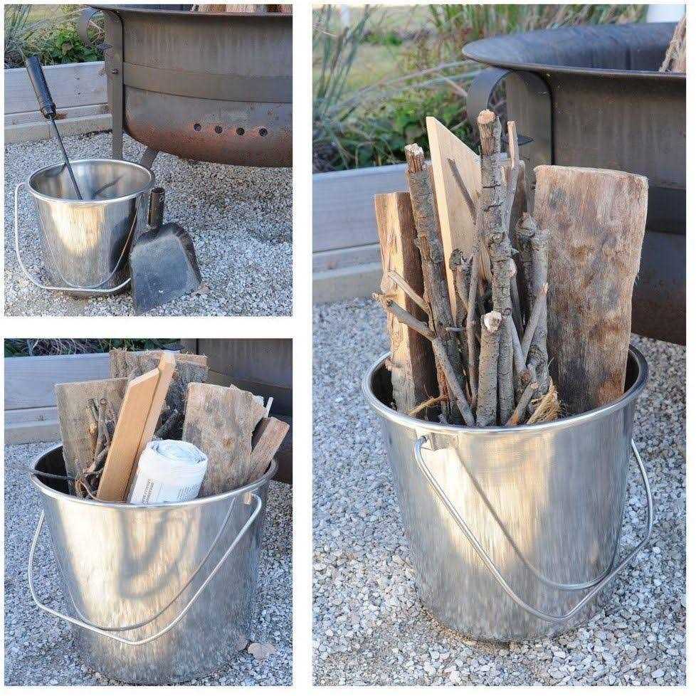 Amerihome Stainless Steel Bucket Set - Image 4