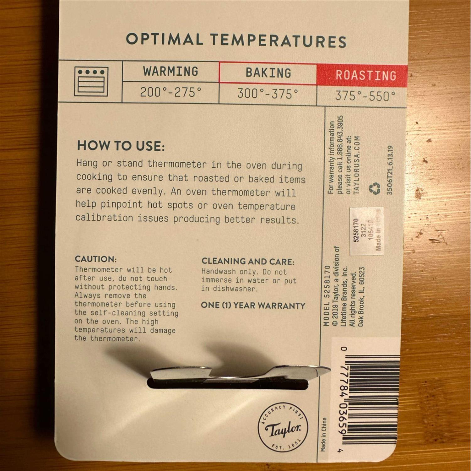 Taylor Kitchen Taylor Oven Thermometer - Image 5