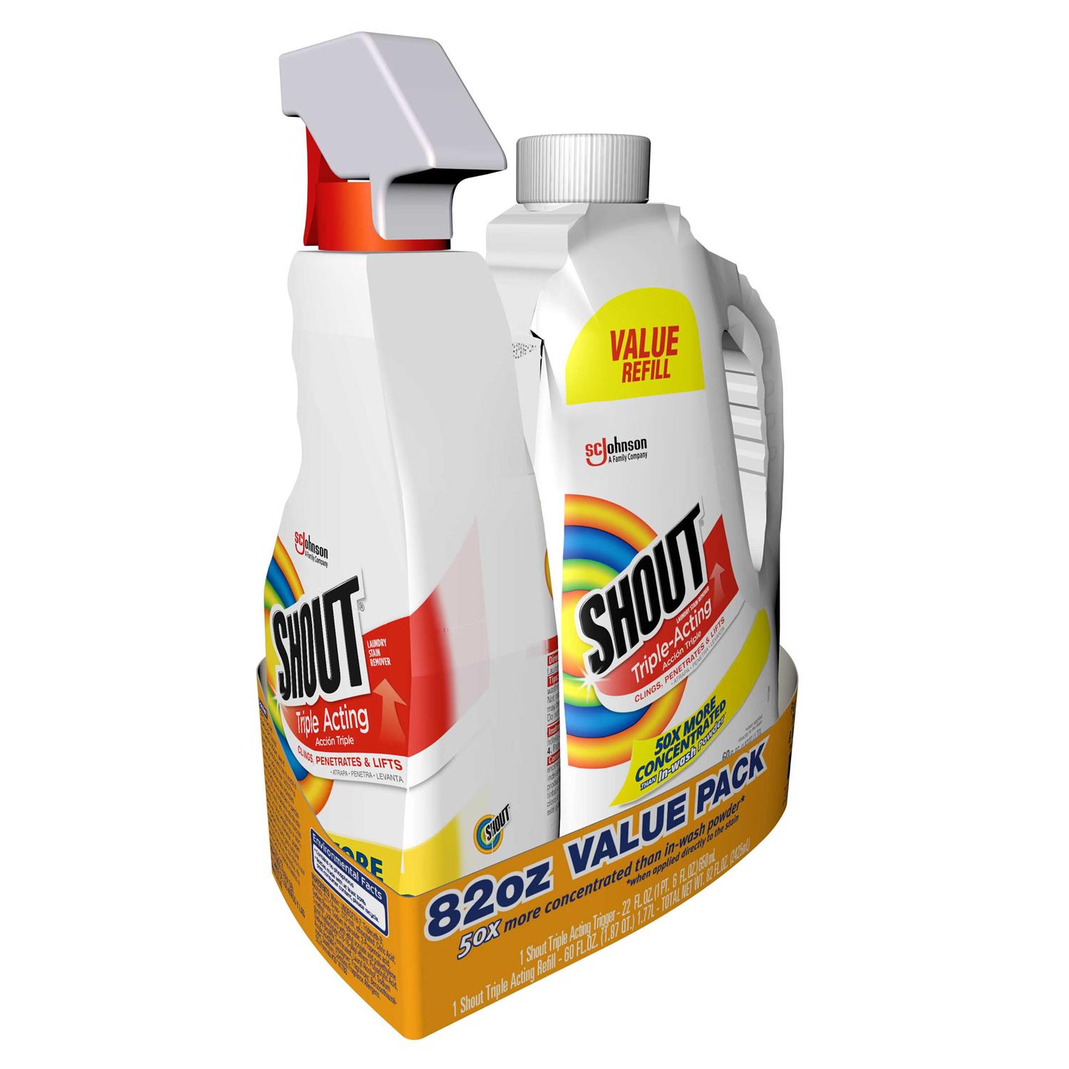 Shout Triple Acting Laundry Stain Remover Refill - Image 3