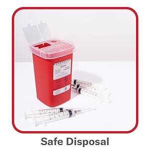 Alcedo Sharps Container For Home Use And Professional 1 Quart Biohazard Needle And Syringe Disposal - Image 4