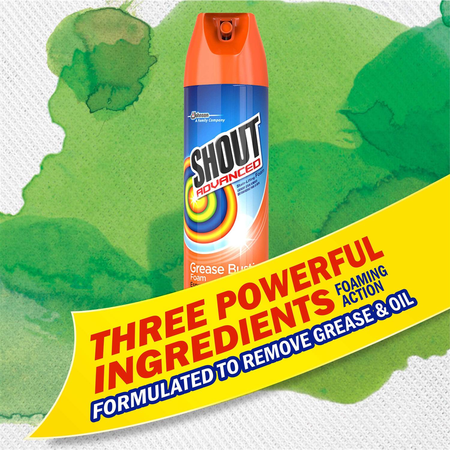Shout Advanced Grease Busting Foam Laundry Stain Remover - Image 5