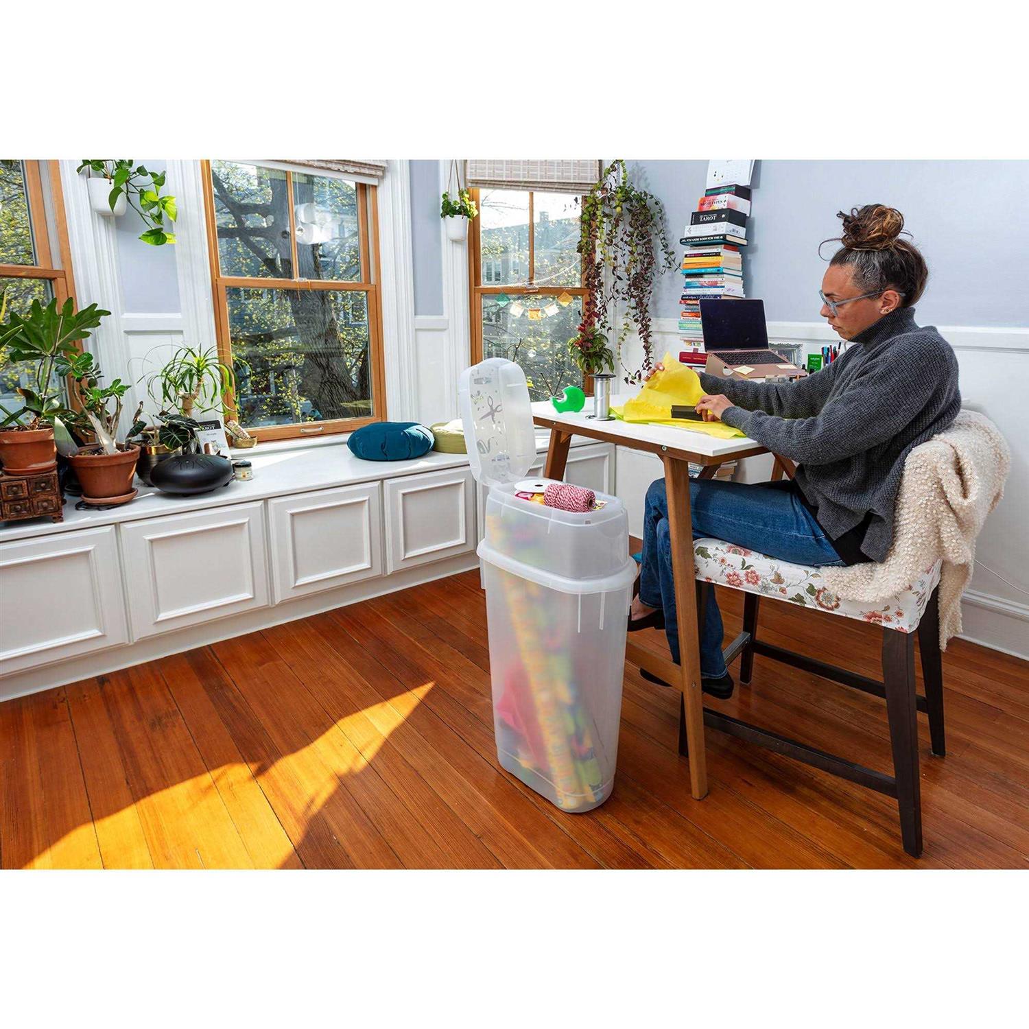 Rubbermaid Wrap n Craft Plastic Storage Container - Image 3